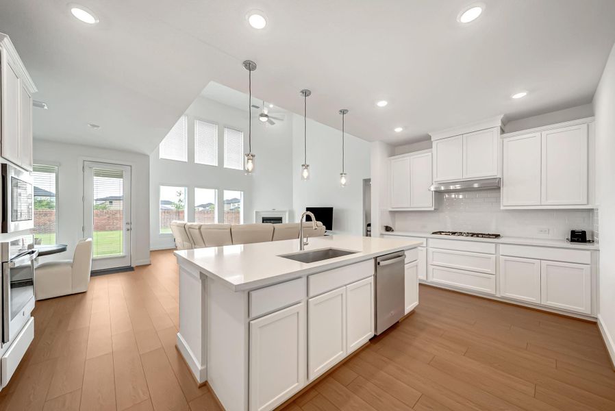 Chef's Kitchen with Premium Finishes Chef's Kitchen with Premium Finishes