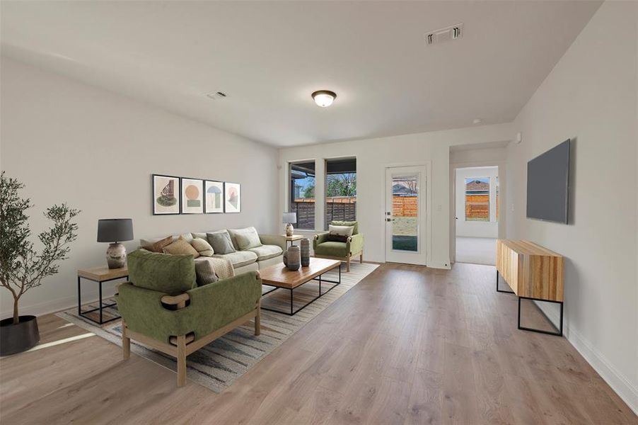 Furnished interior view inside a new home in Solterra - Garden Series, Mesquite (Image 10).