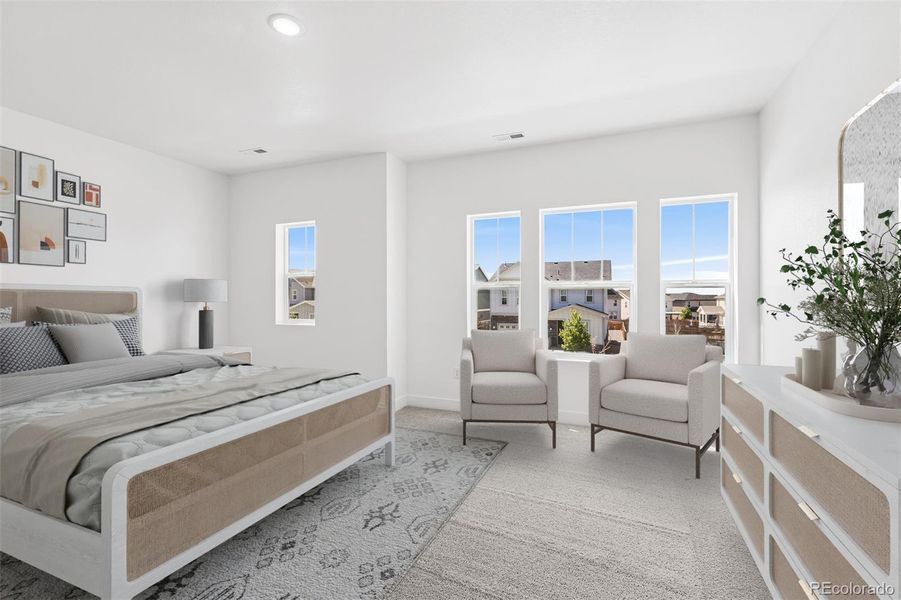 Furnished interior view inside a new home in Painted Prairie Cottage, Aurora (Image 6).