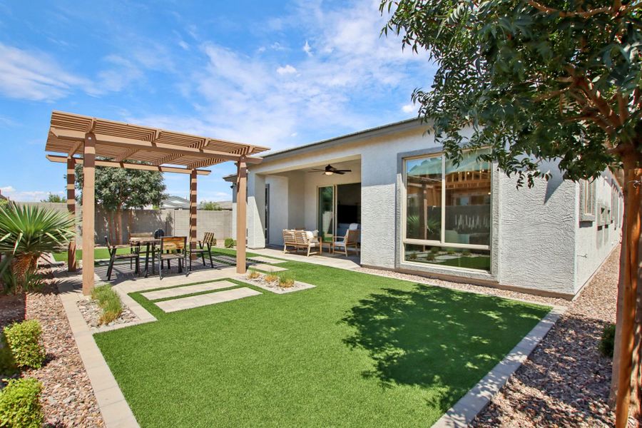 Back exterior elevation