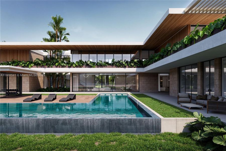 Front exterior of a new home in , Miami, FL, highlighting curb appeal (Image 1). Front exterior of a new home in , Miami, FL, highlighting curb appeal (Image 1).