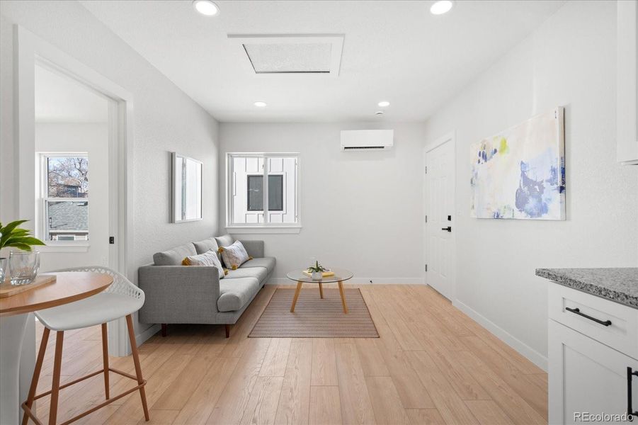 Furnished interior view inside a new home in , Denver (Image 11). Furnished interior view inside a new home in , Denver (Image 11).