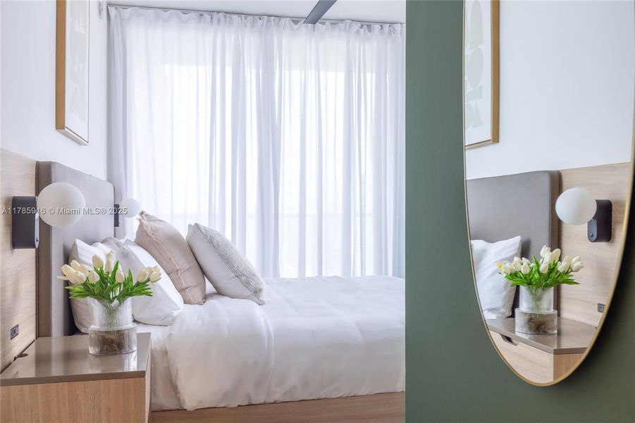 Furnished interior view inside a new home in , Miami (Image 3). Furnished interior view inside a new home in , Miami (Image 3).