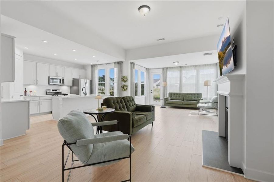 Furnished interior view inside a new home in , Hoschton (Image 13).