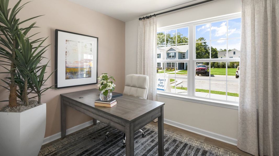 Furnished interior view inside a new home in Thornton Townes, Raleigh (Image 6).