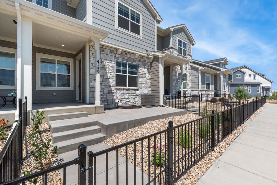 Representative exterior details of a home built from the The Camden by Landmark Homes in The Lakes at Centerra, Loveland (Image 1). Representative exterior details of a home built from the The Camden by Landmark Homes in The Lakes at Centerra, Loveland (Image 1).