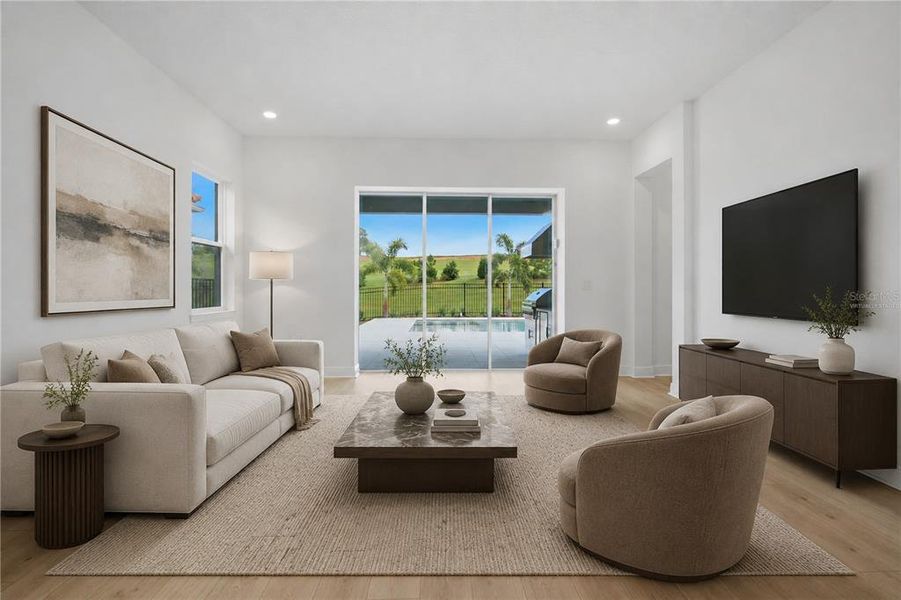 Furnished interior view inside a new home in Bella Collina, Montverde (Image 14).