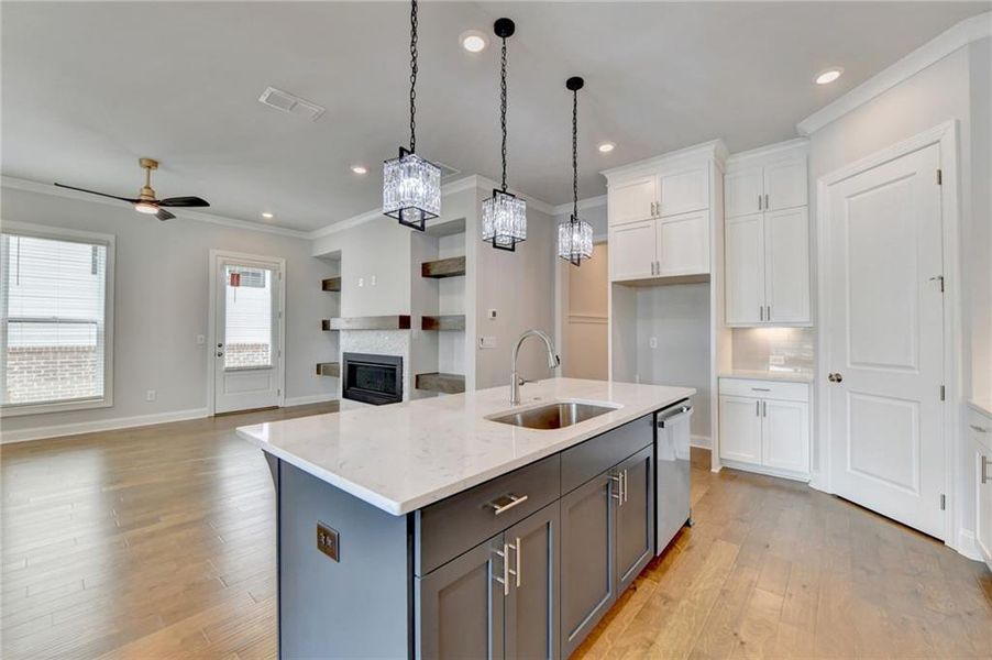 Furnished interior view inside a new home in , Buford (Image 18).