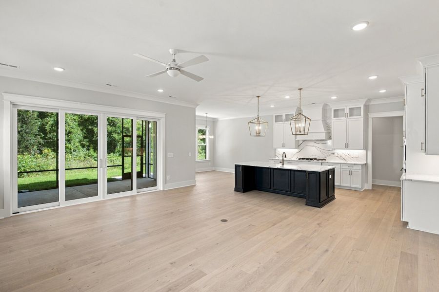 Representative unfurnished interior of a home built from the The Emerson by RobuckHomes in Stonehenge, Raleigh (Image 209).