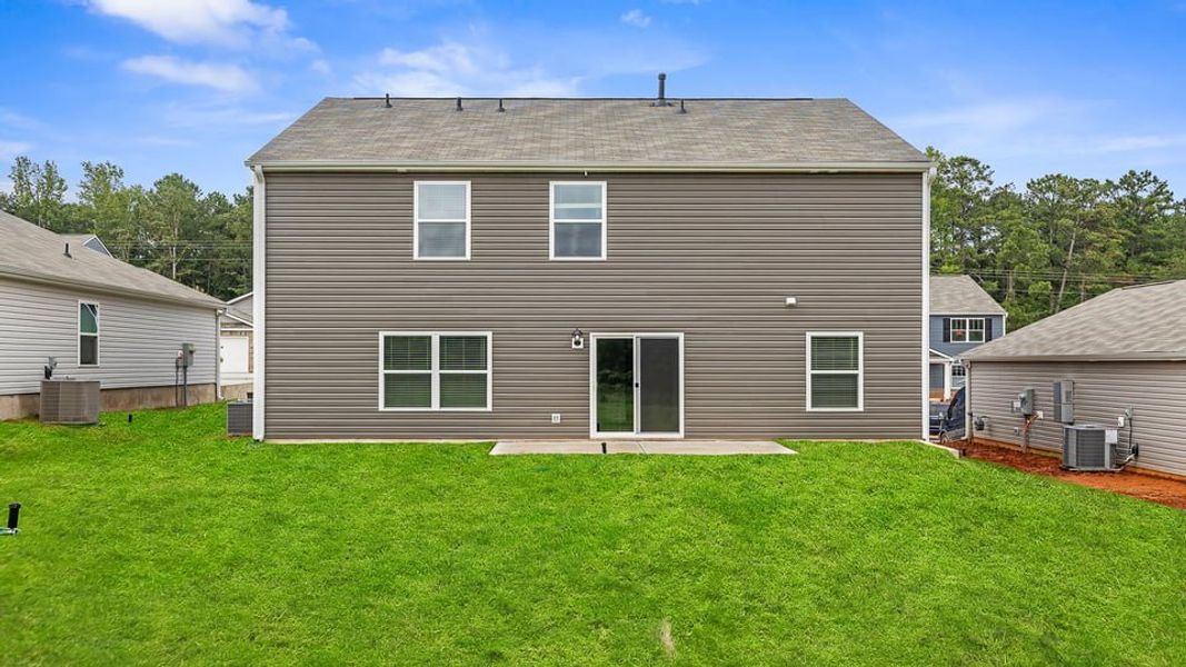 Exterior details and patio area of a home in Treemont Commons, Wellford (Image 2). Exterior details and patio area of a home in Treemont Commons, Wellford (Image 2).