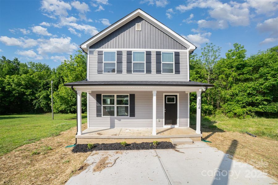 Front exterior of a new home in , Salisbury, NC, highlighting curb appeal (Image 16). Front exterior of a new home in , Salisbury, NC, highlighting curb appeal (Image 16).