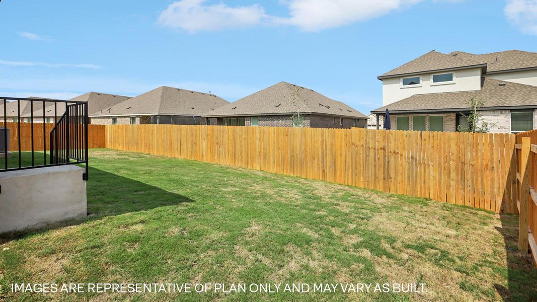 Exterior details and patio area of a home in Rosenbusch Ranch, Leander (Image 27).