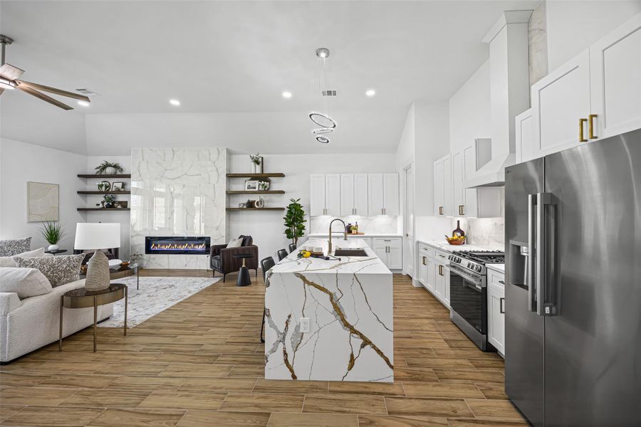 Furnished interior view inside a new home in , Dayton (Image 17).