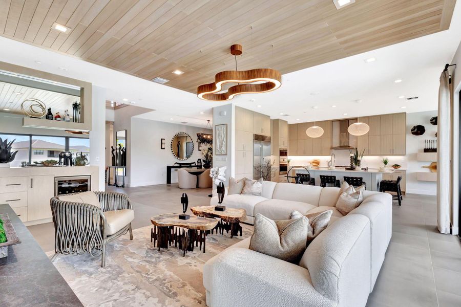 Furnished interior view inside a new home in Apex at Avenir, Palm Beach Gardens (Image 44).