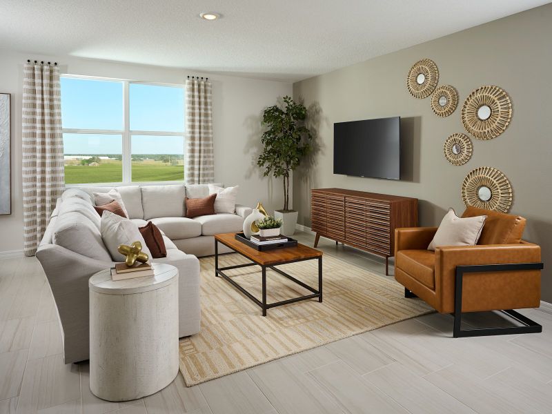 Furnished interior view inside a new home in Benton Hills - Classic Series, Brooksville (Image 4).