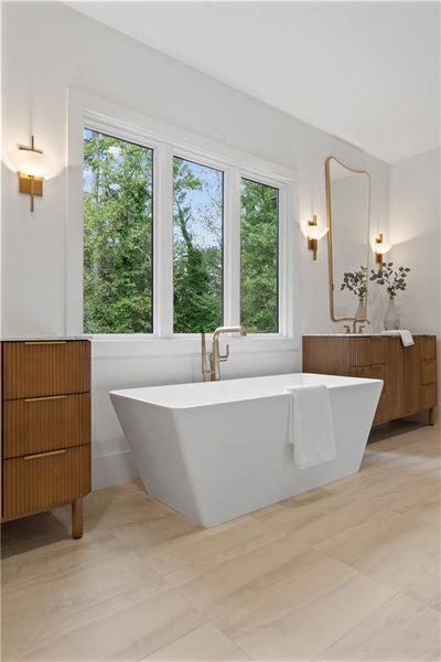 Furnished interior view inside a new home in , Roswell (Image 36).