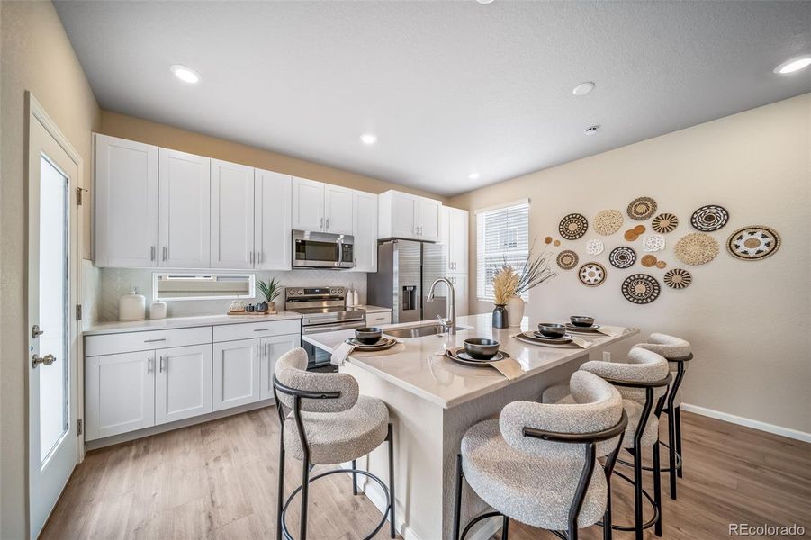 Furnished interior view inside a new home in , Aurora (Image 32).