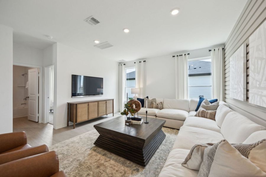 Representative furnished interior of a home built from the Coolidge by Centex in Windcress, Cove (Image 19).
