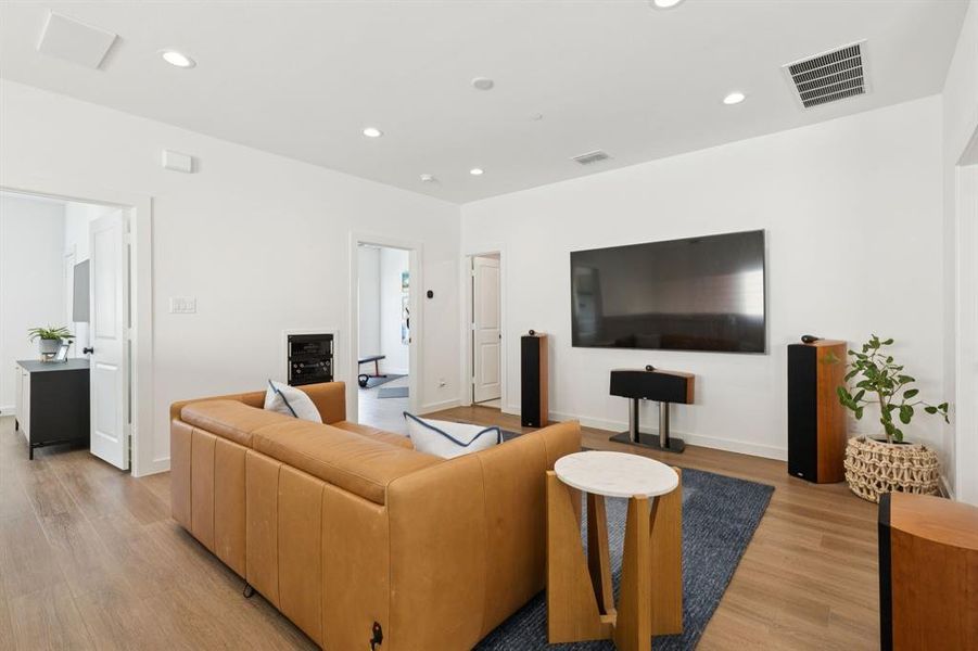 Furnished interior in a model home at Tillery Commons in Grapevine (Image 13). Furnished interior in a model home at Tillery Commons in Grapevine (Image 13).