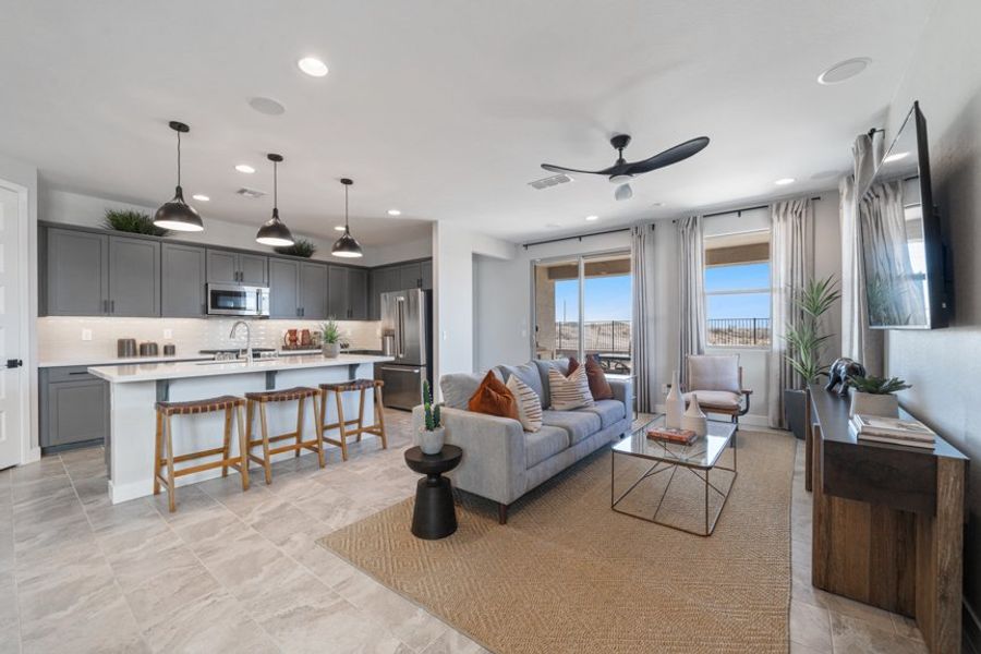 Furnished interior view inside a new home in Estrella, Goodyear (Image 16).