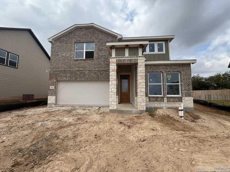 In-progress construction of a new home in , Schertz, TX (Image 35).