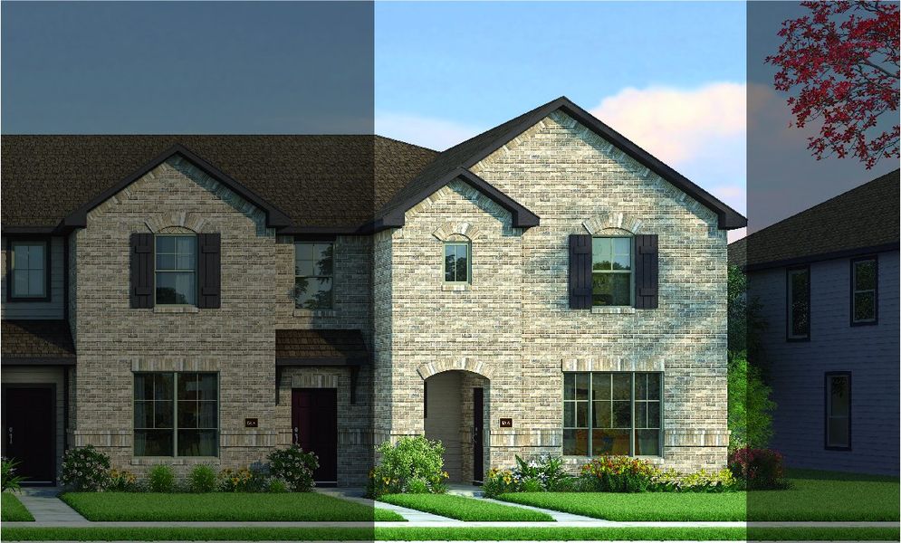 Bowie with Elevation 5A Brick Exterior 2023 Townhomes Bowie with Elevation 5A Brick Exterior 2023 Townhomes