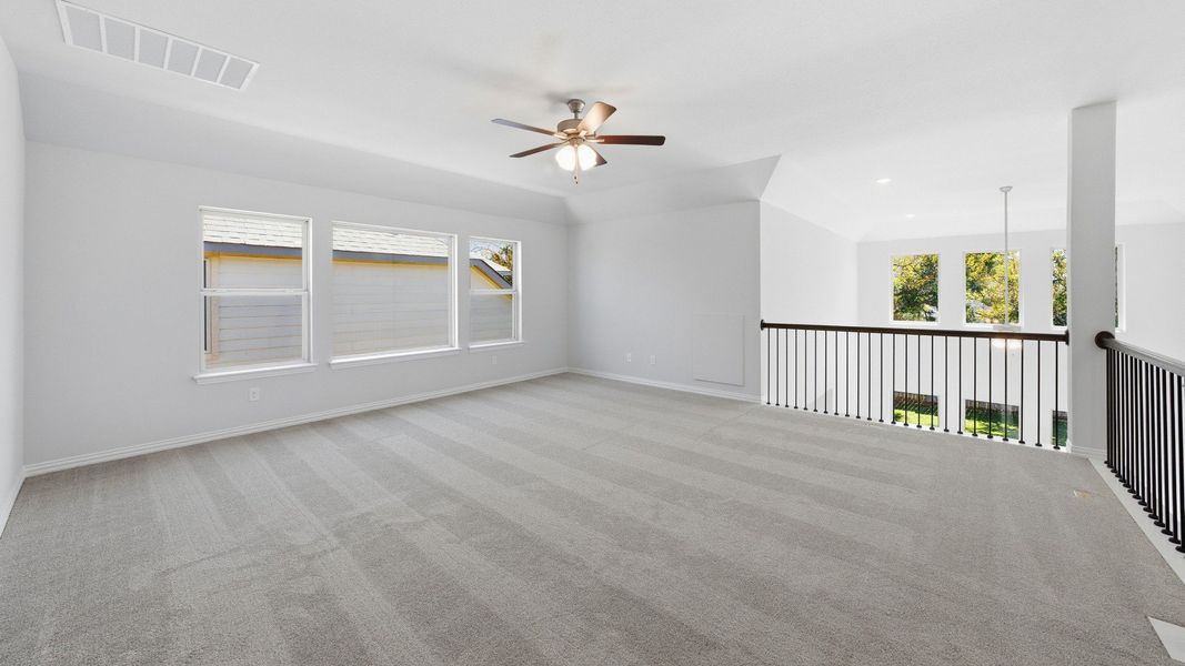 Furnished interior view inside a new home in Oaks at San Gabriel, Georgetown (Image 8).