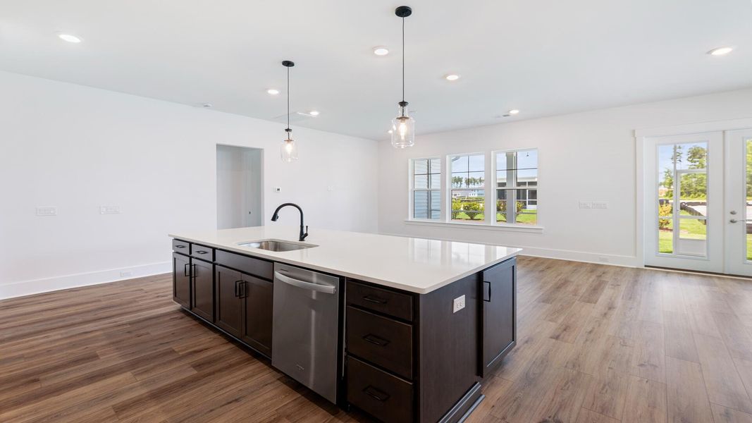 Furnished interior view inside a new home in Summerwind Crossing at Lakes of Cane Bay, Summerville (Image 6).