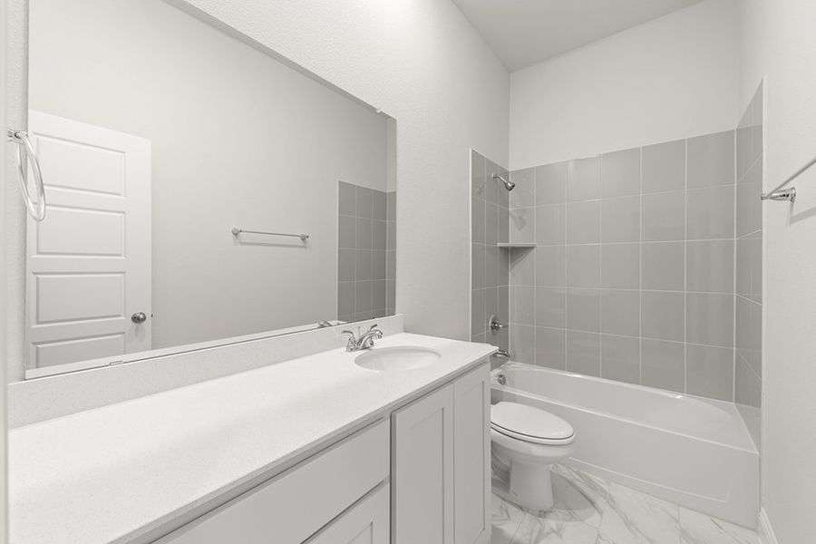 Representative exterior photo of a completed home built from the Cambridge by Impression Homes in Arcadia Trails, Balch Springs, TX (Image 24). Representative exterior photo of a completed home built from the Cambridge by Impression Homes in Arcadia Trails, Balch Springs, TX (Image 24).