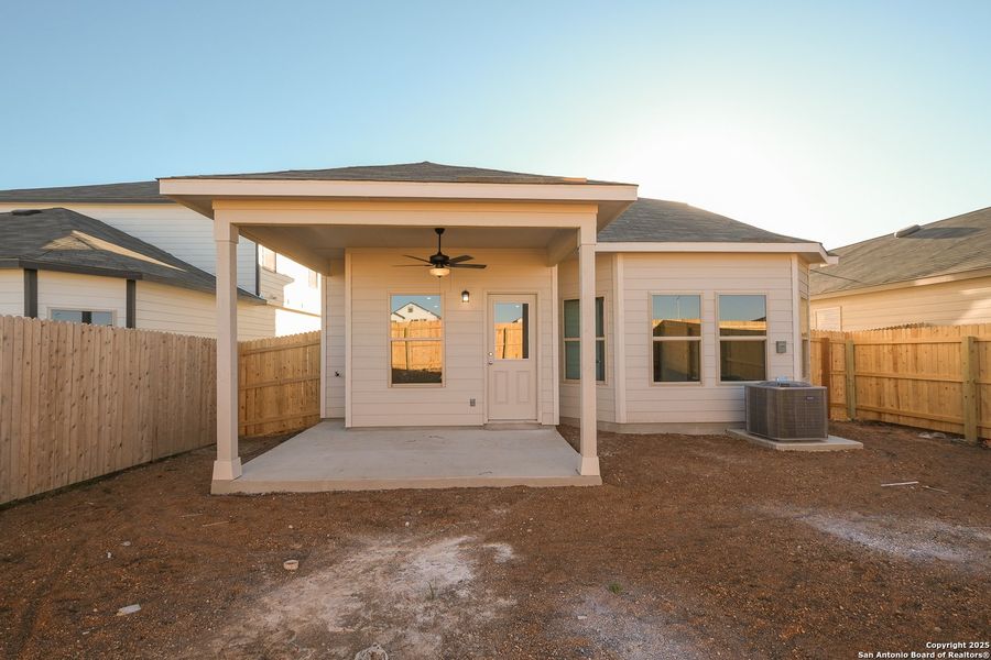 Exterior details and patio area of a home in Park Place, New Braunfels (Image 23). Exterior details and patio area of a home in Park Place, New Braunfels (Image 23).