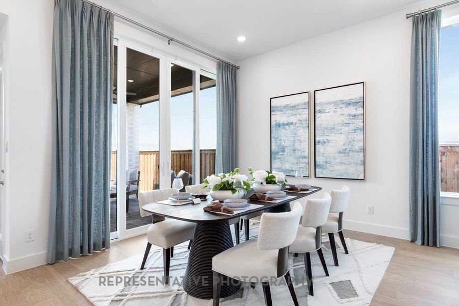 Furnished interior view inside a new home in Riceland: 50ft. lots, Mont Belvieu (Image 12).