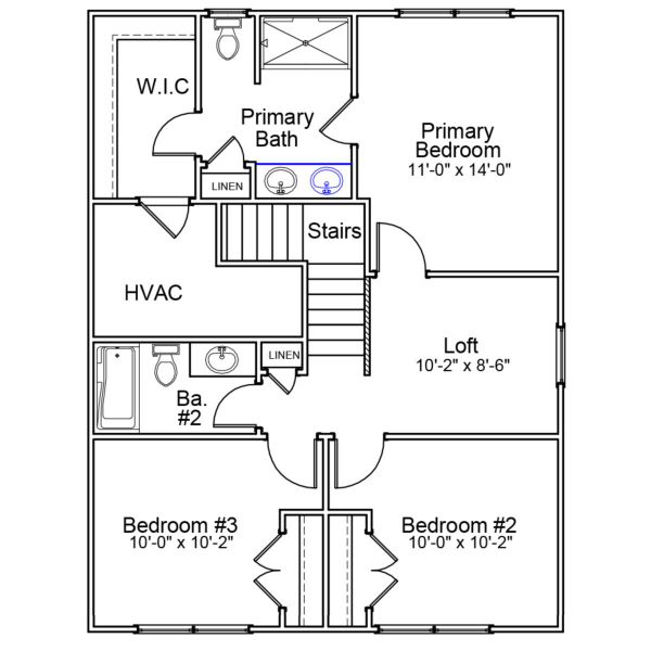 2D floor plan layout of this home in Richmond Hill, Inman, SC (Image 3). 2D floor plan layout of this home in Richmond Hill, Inman, SC (Image 3).