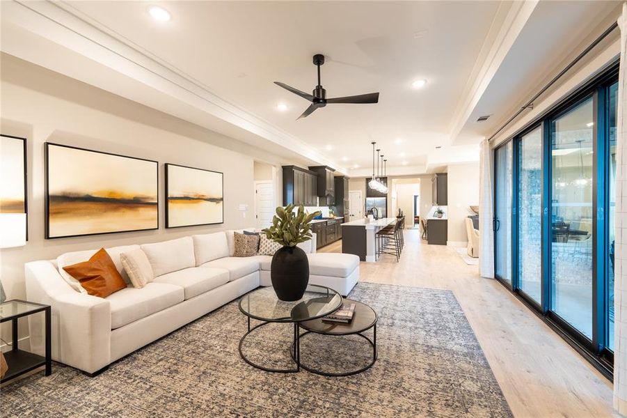 Furnished interior view inside a new home in , Little Elm (Image 12). Furnished interior view inside a new home in , Little Elm (Image 12).