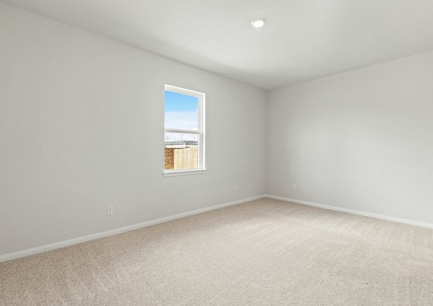 Lush carpet in the master bedroom Lush carpet in the master bedroom