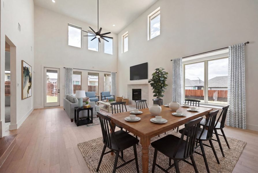 Furnished interior view inside a new home in Tavolo Park, Fort Worth (Image 17).