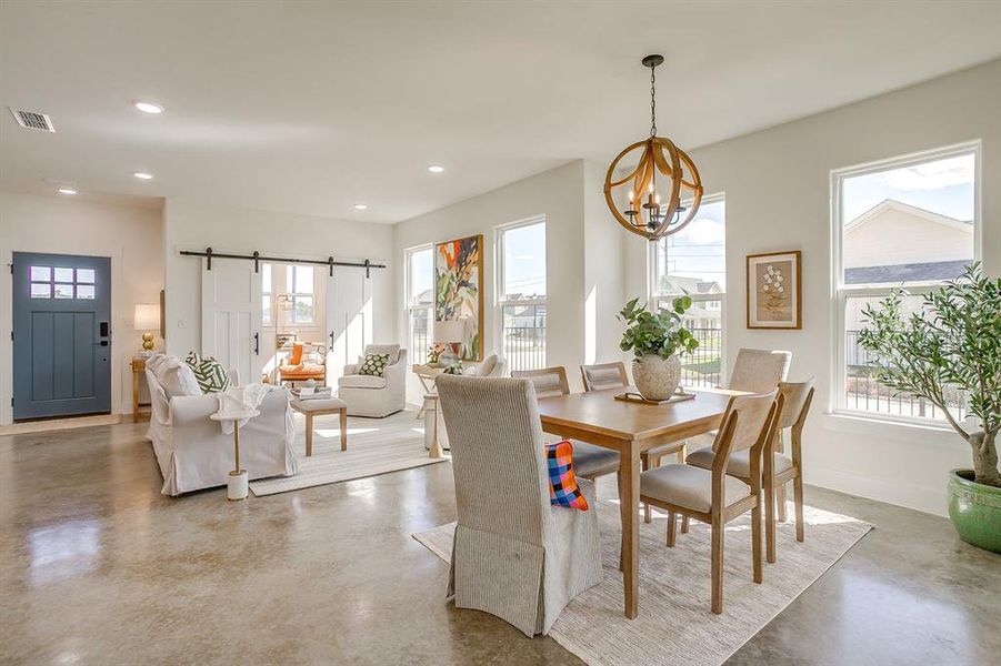 Furnished interior view inside a new home in , Granbury (Image 25).
