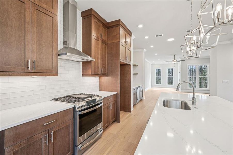 Furnished interior view inside a new home in Byers Park, Alpharetta (Image 12).