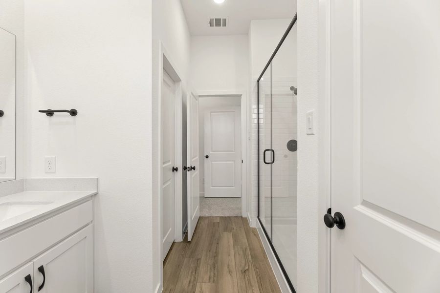Primary Bathroom Representative Photo featuring the Harmony Collection Primary Bathroom Representative Photo featuring the Harmony Collection
