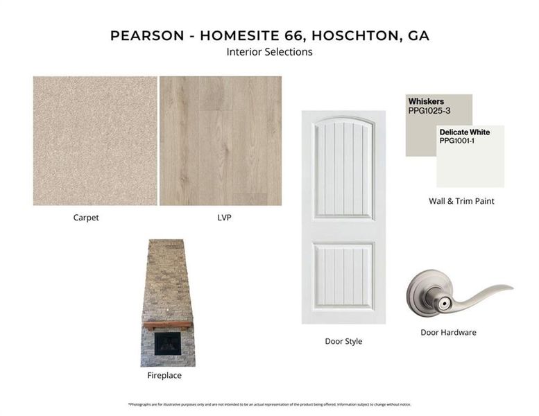 Sample of building materials used in homes in Hidden Fields, Hoschton (Image 6).