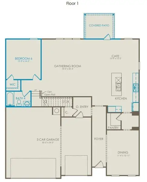 2D floor plan layout of this home in Haverhill Estates, Dacula, GA (Image 3).