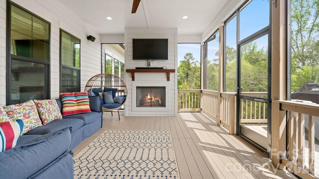 Exterior details and patio area of a home in , York (Image 26).