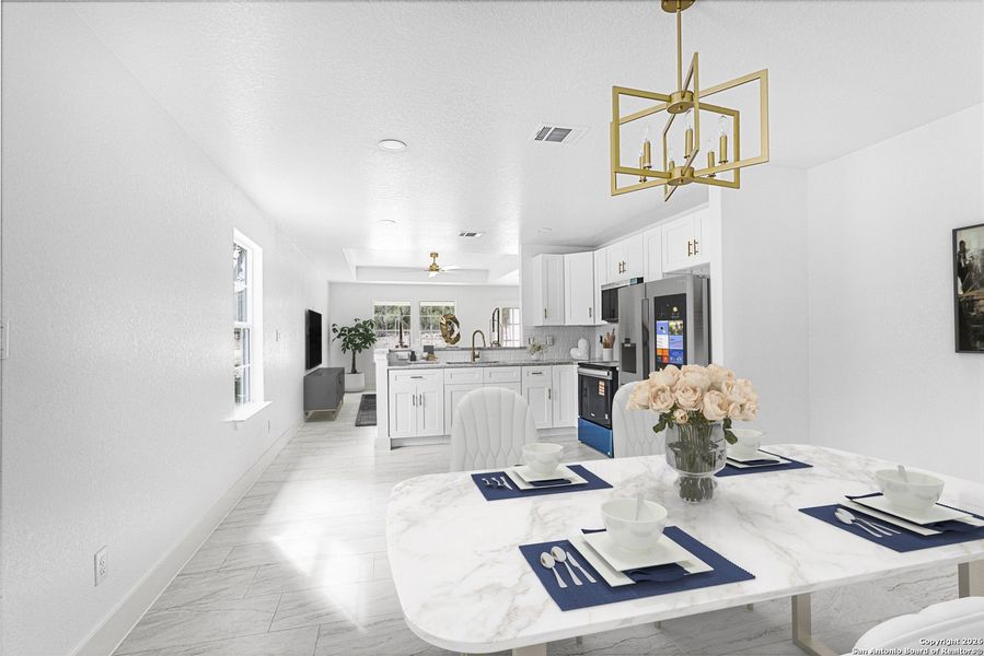 Furnished interior view inside a new home in , Spring Branch (Image 10).