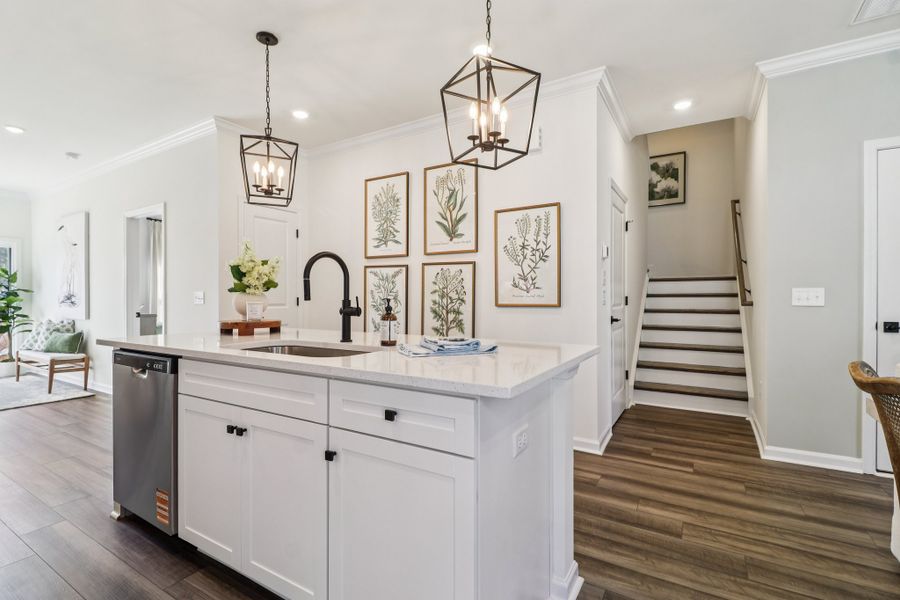 Representative furnished interior of a home built from the Briarwood II by Great Southern Homes in Bickley Station, Irmo (Image 12).