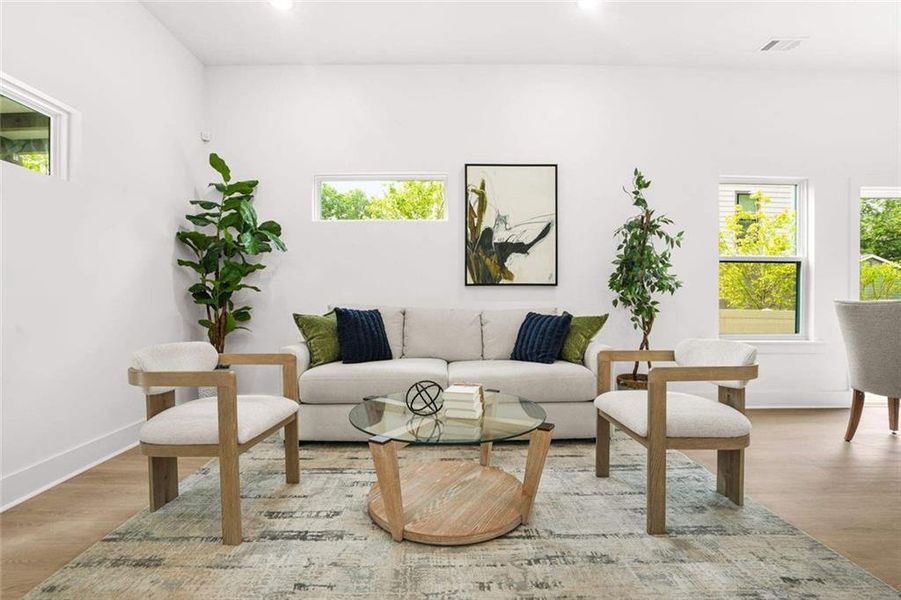 Furnished interior view inside a new home in , Atlanta (Image 8).