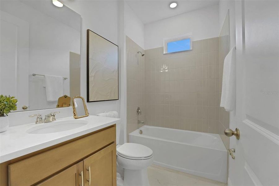 Furnished interior view inside a new home in Green Key Village, Lady Lake (Image 18).