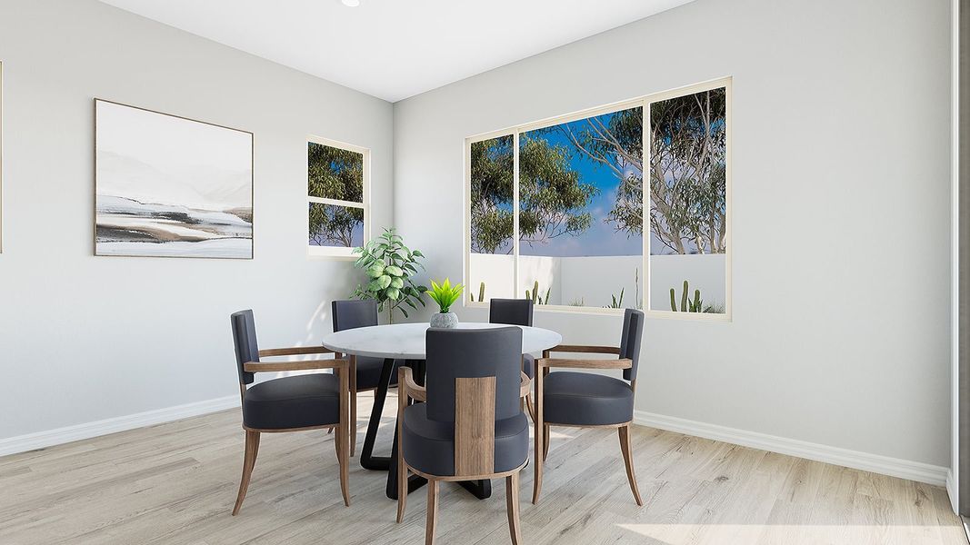 Representative furnished interior of a home built from the Iris Plan 60-1 by Tri Pointe Homes in Navarre at Abel Ranch, Goodyear (Image 9).