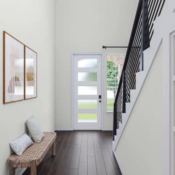 Furnished interior view inside a new home in Heritage, Dripping Springs (Image 3).