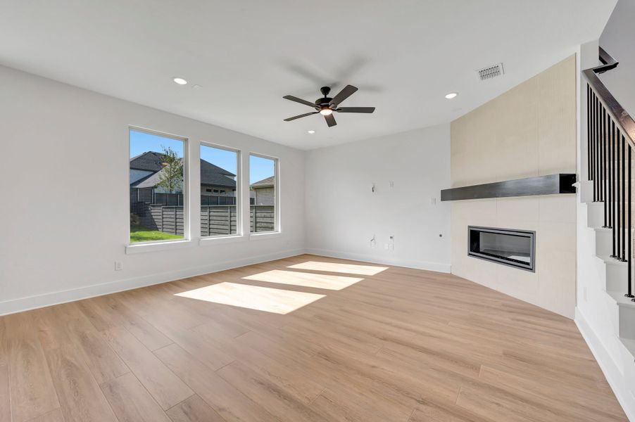 Spacious, unfurnished interior of a new home in Union Park, Little Elm (Image 15). Spacious, unfurnished interior of a new home in Union Park, Little Elm (Image 15).