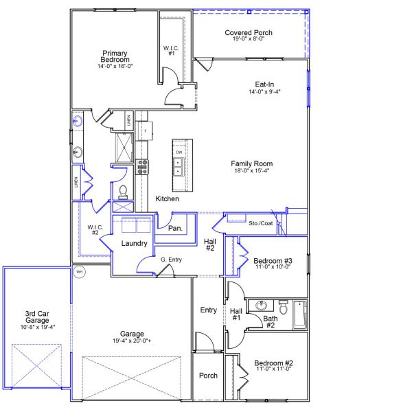 2D floor plan layout of this home in Radley Place, Chesnee, SC (Image 1). 2D floor plan layout of this home in Radley Place, Chesnee, SC (Image 1).