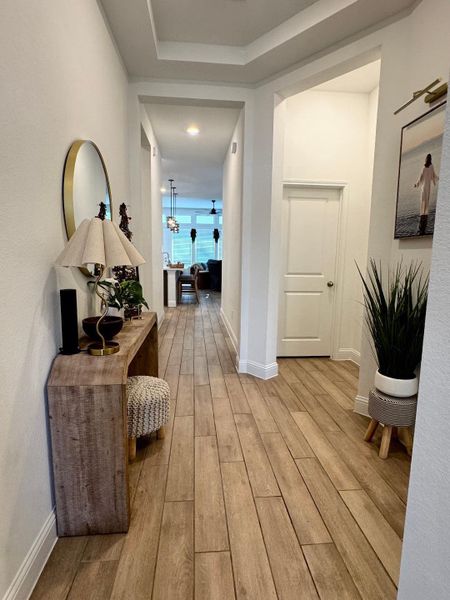 Furnished interior view inside a new home in The Highlands, Porter (Image 8).